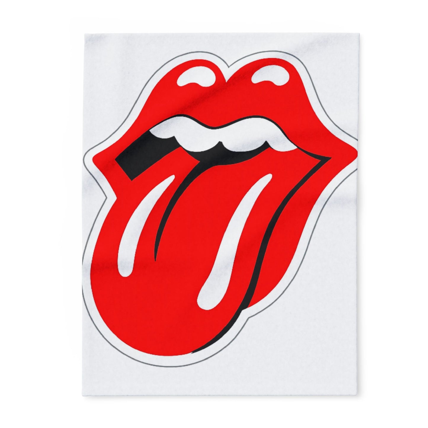 Rolling Stones Tongue Arctic Fleece Blanket – Retro Rock Band Logo Throw