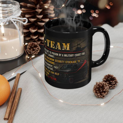 A-Team Quote Black Mug – Retro TV Show Coffee Cup (11oz/15oz)