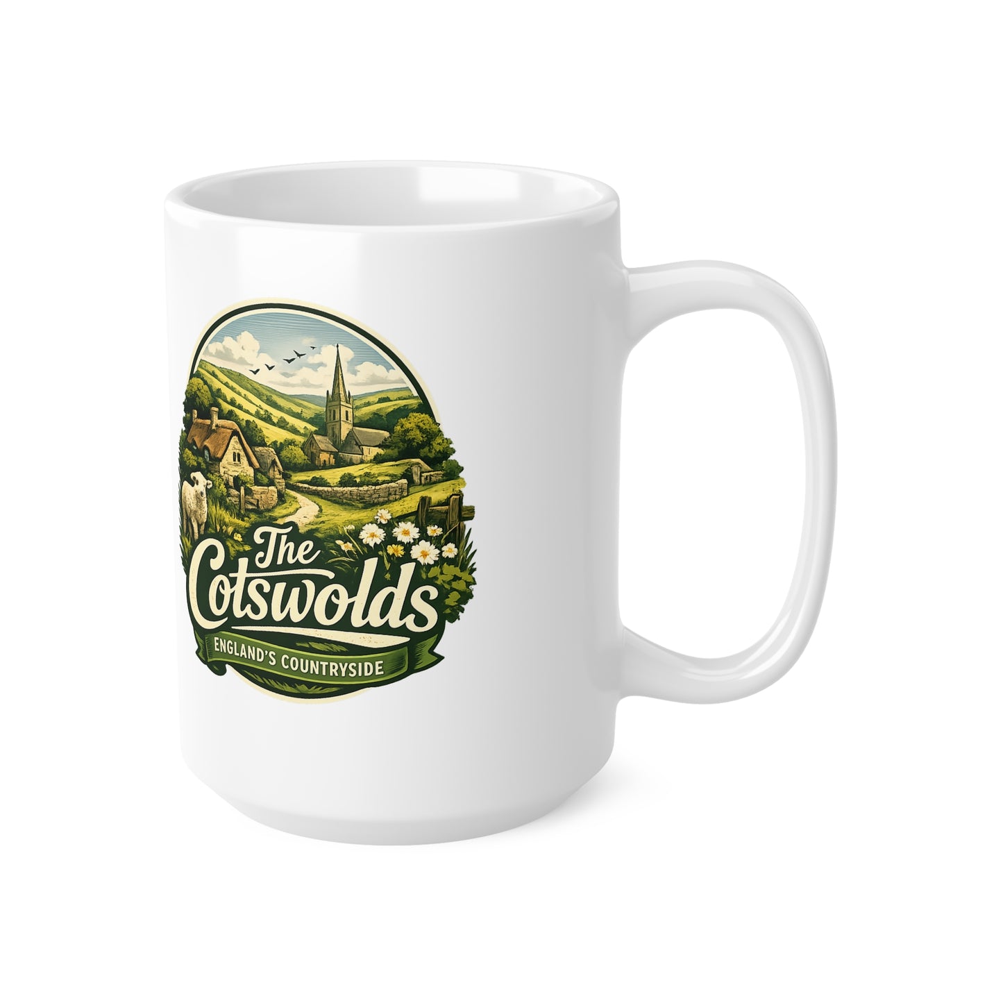 Cotswolds Scenic Coffee Mug — England Countryside 11oz & 15oz