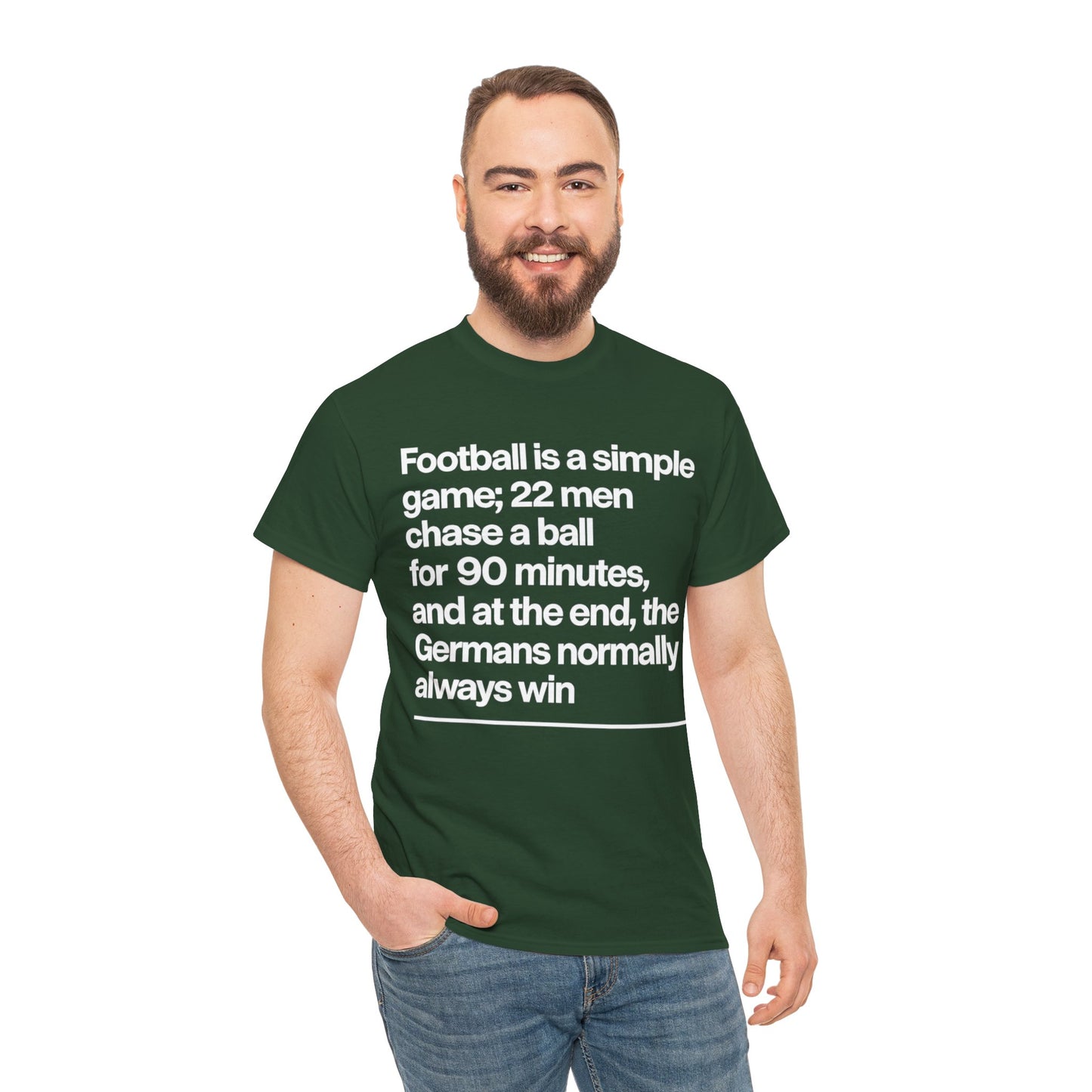 Funny Quote T-Shirt — 'Football is a simple game...' Graphic Tee