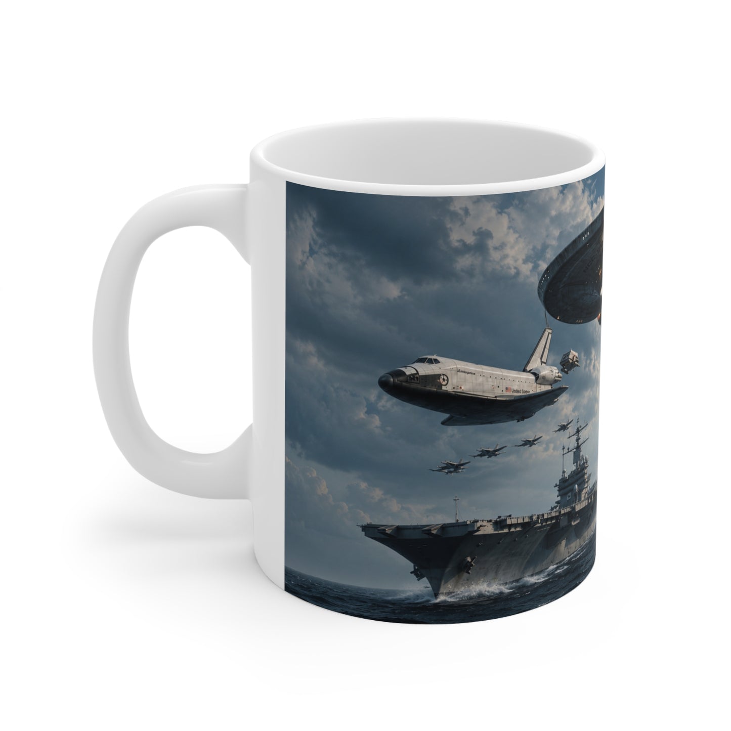 Ships Named ENTERPRISE Mug — Sci‑Fi Naval Spacecraft Coffee Cup (11oz & 15oz)