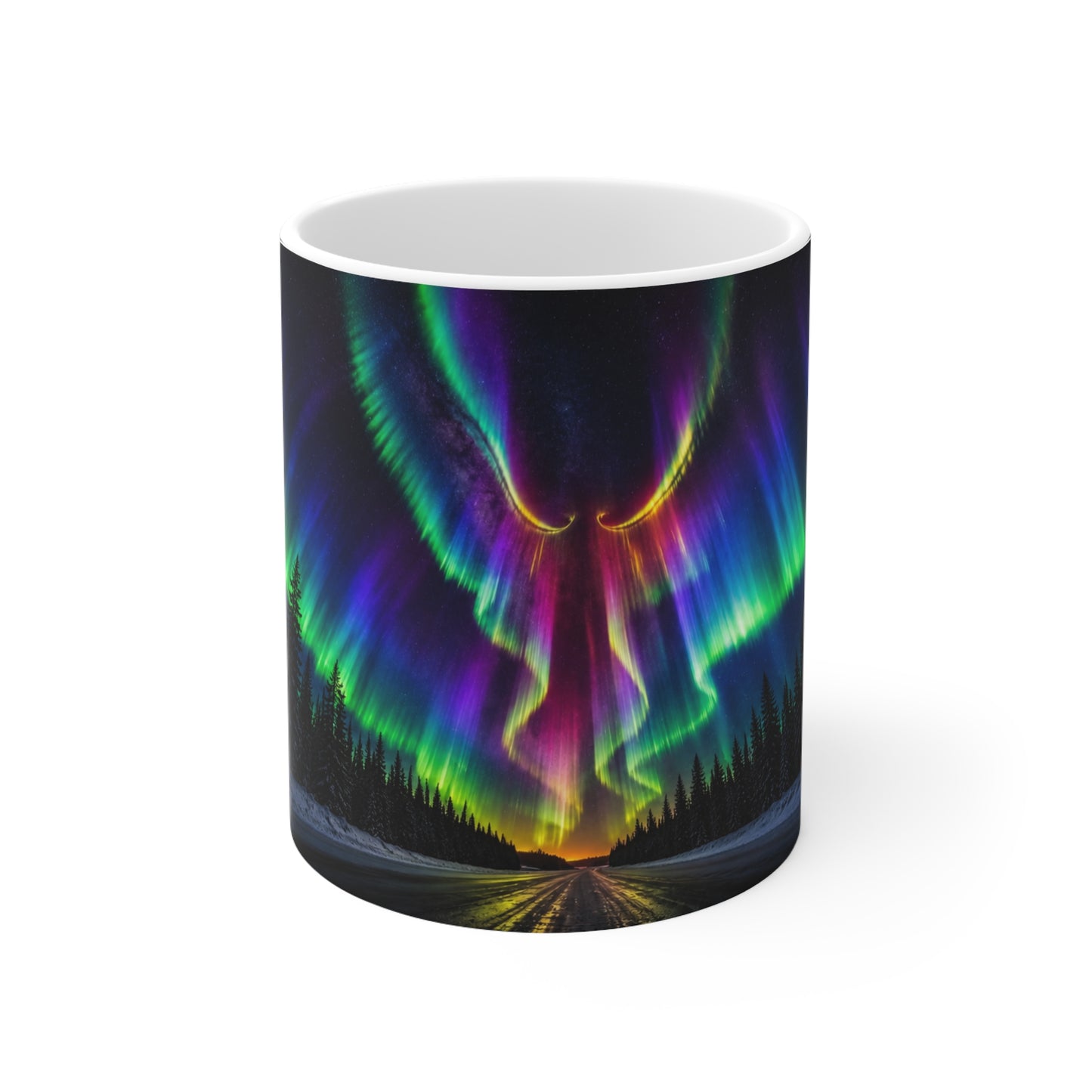 Aurora Borealis Coffee Mug — Northern Lights Ceramic Mug (11oz/15oz)