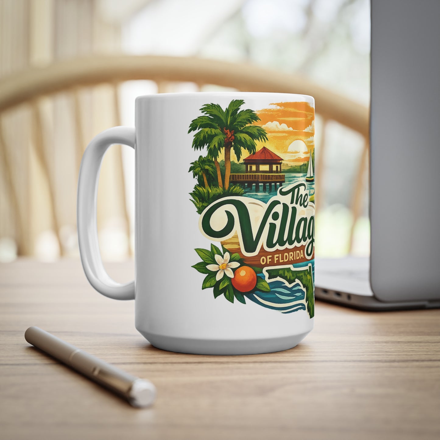 The Villages of Florida Ceramic Coffee Cups, 11oz, 15oz