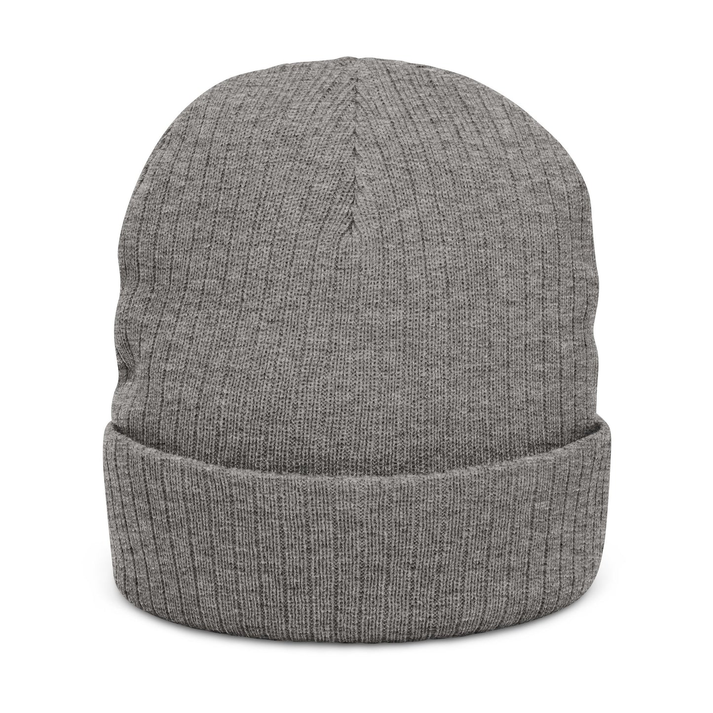 United Embroidered Ribbed Beanie — Cozy Knit Winter Hat