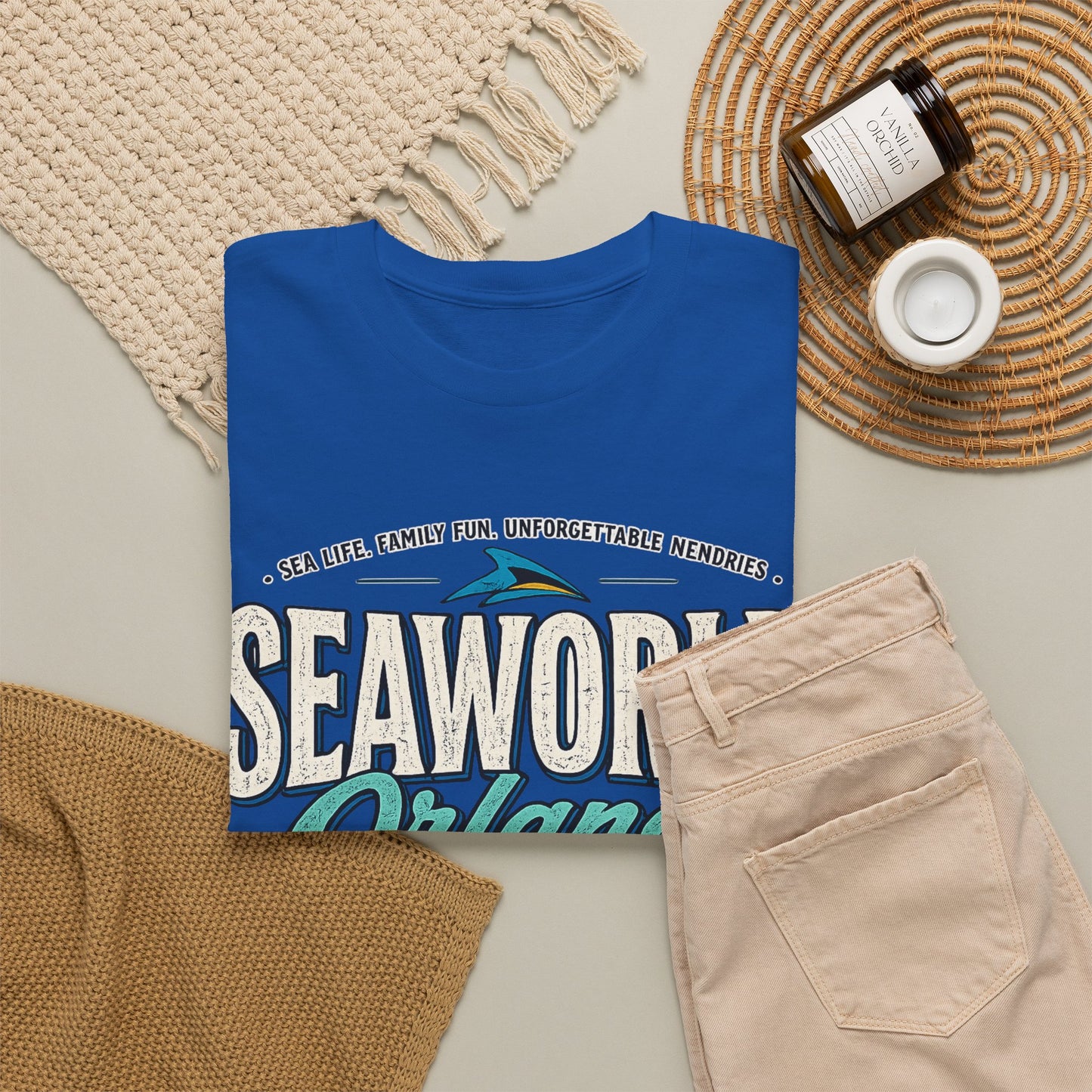SeaWorld Orlando Graphic Tee — Retro Explore Inspire Connect Vacation Shirt