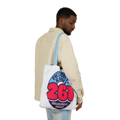 Tote Bag — Retro 'Piccadilly Radio 261' Vintage Logo Canvas Tote