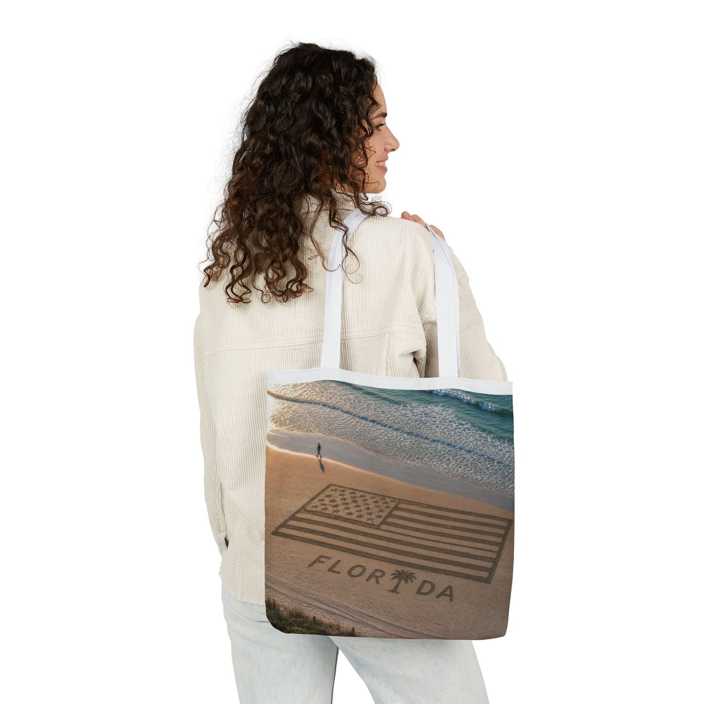 Florida Canvas Tote Bag, 5-Color Straps