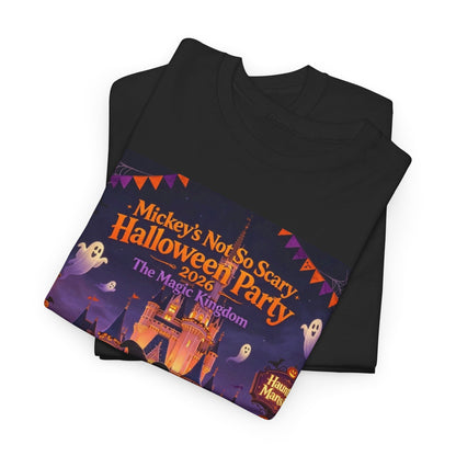 Halloween Mickey T-Shirt — "Not So Scary Halloween Party" Castle Graphic Tee