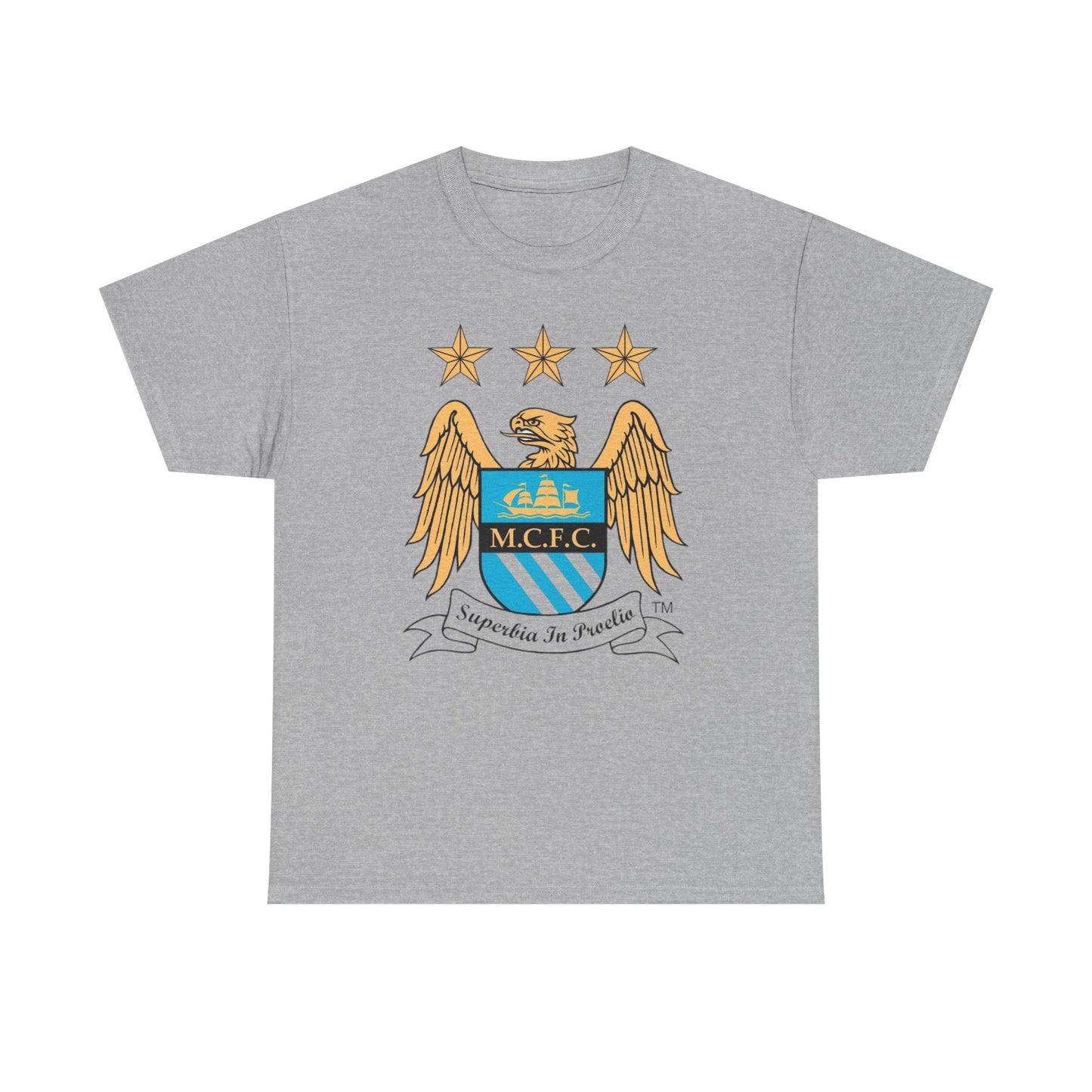 Manchester City Retro Club Crest T‑Shirt — MCFC Vintage Style Club Emblem Tee
