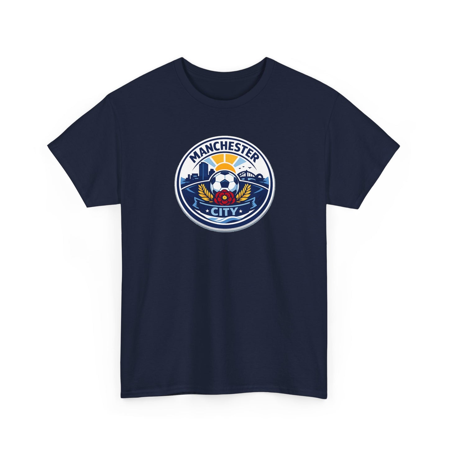 Manchester City Crest T-Shirt — Soccer Fan Tee