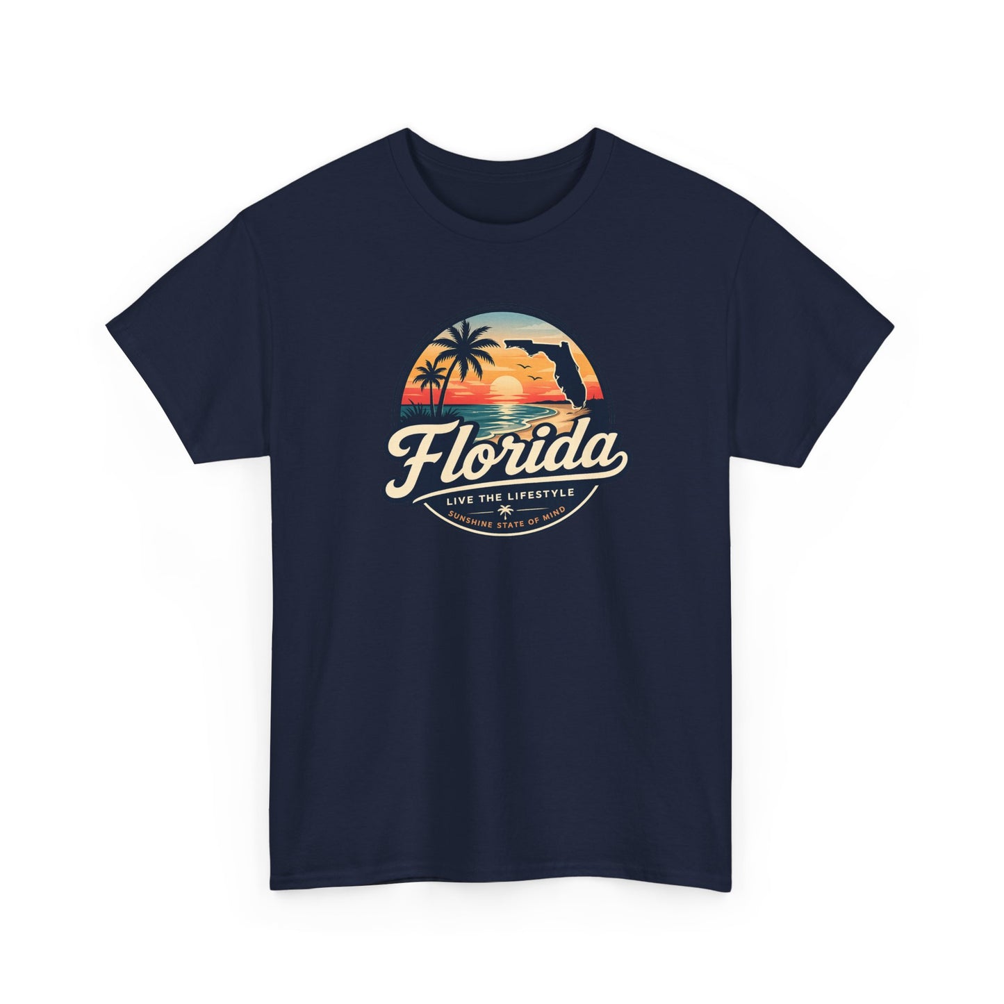 Florida Sunset Tee — Vintage Palm Beach Graphic T-Shirt