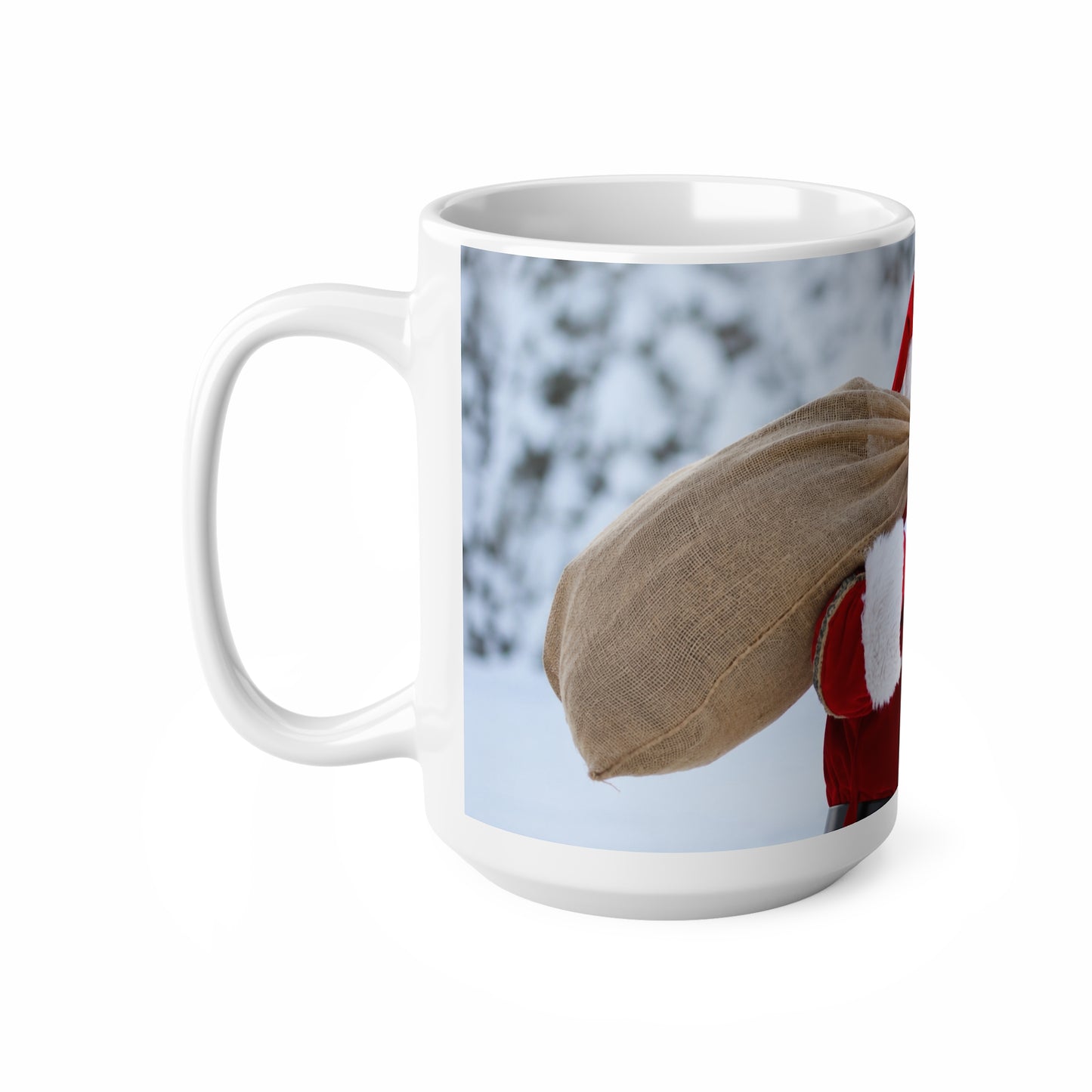 Santa Claus Photo Coffee Mug — Festive Christmas 11oz & 15oz Ceramic Mug