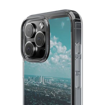 Tampa Bay Raymond James Stadium Clear Phone Case — Aerial City Stadium Design