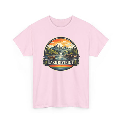 Lake District Graphic Tee — Scenic Mountain & Lake Camping Shirt