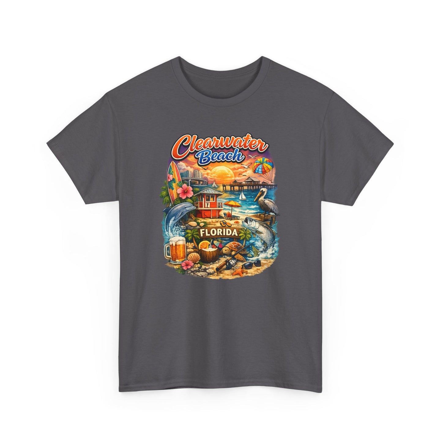 Clearwater Beach Florida Vintage Vacation T-Shirt