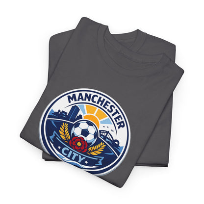 Manchester City Crest T-Shirt — Soccer Fan Tee