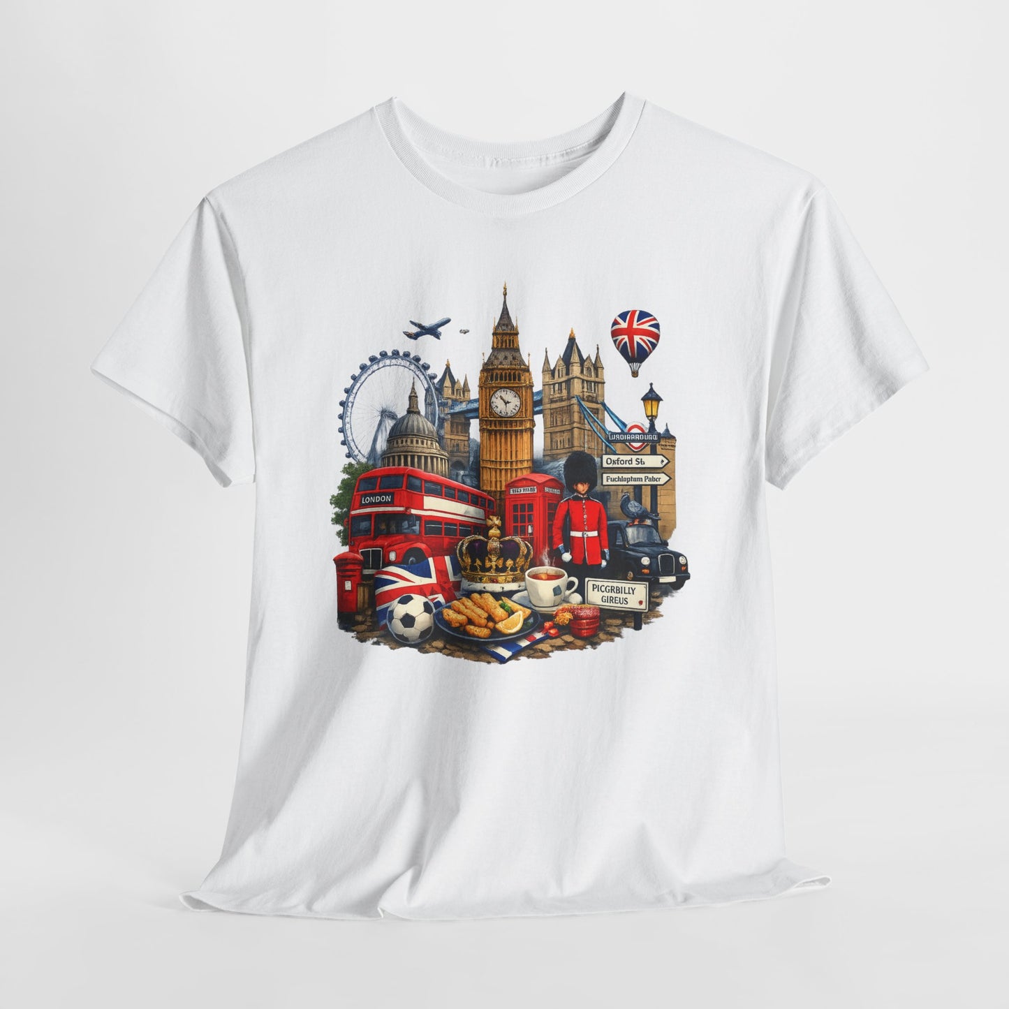 London Landmarks T‑Shirt — British Icons Collage Tee