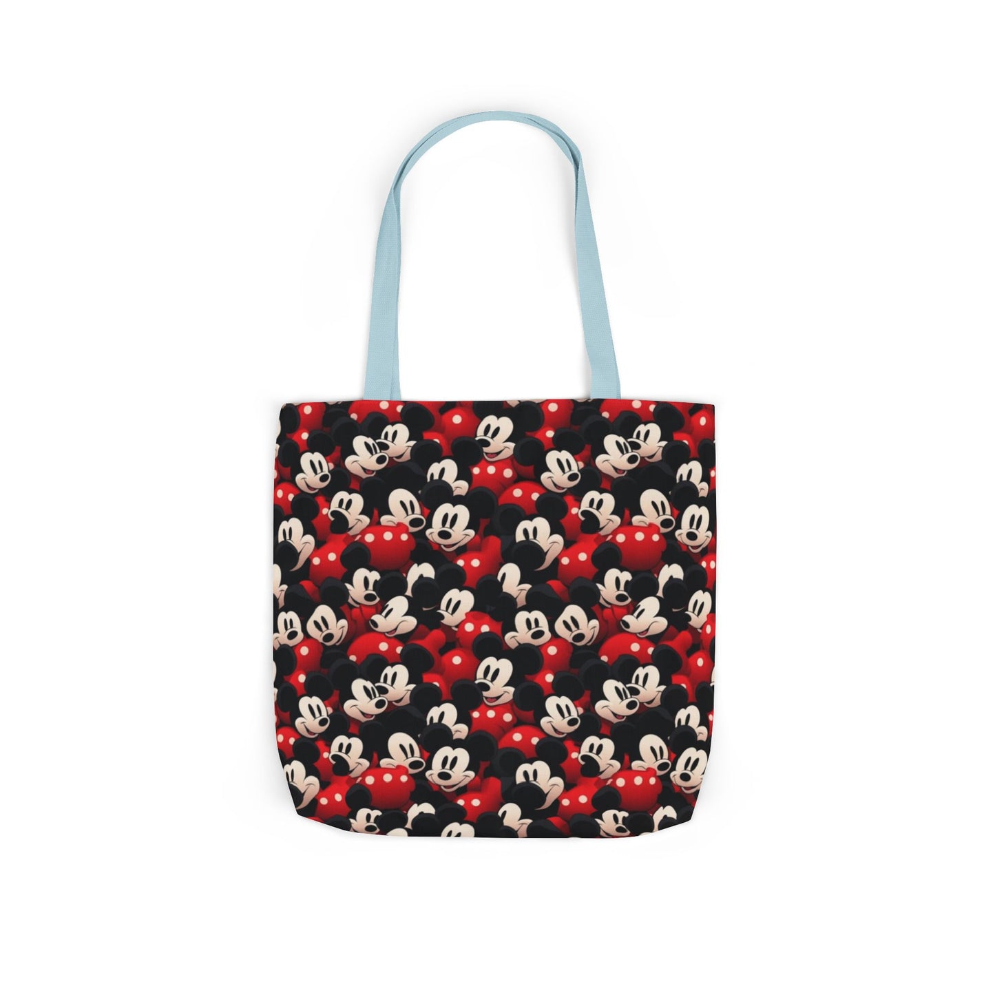 Mickey Mouse Canvas Tote — Retro Cartoon Character Allover Print