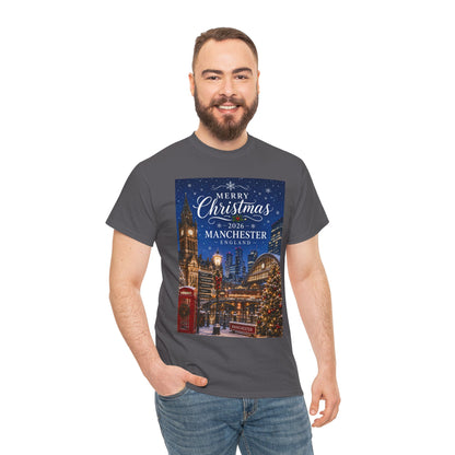 Manchester Christmas Tee — Merry Christmas 2026 Holiday T‑Shirt
