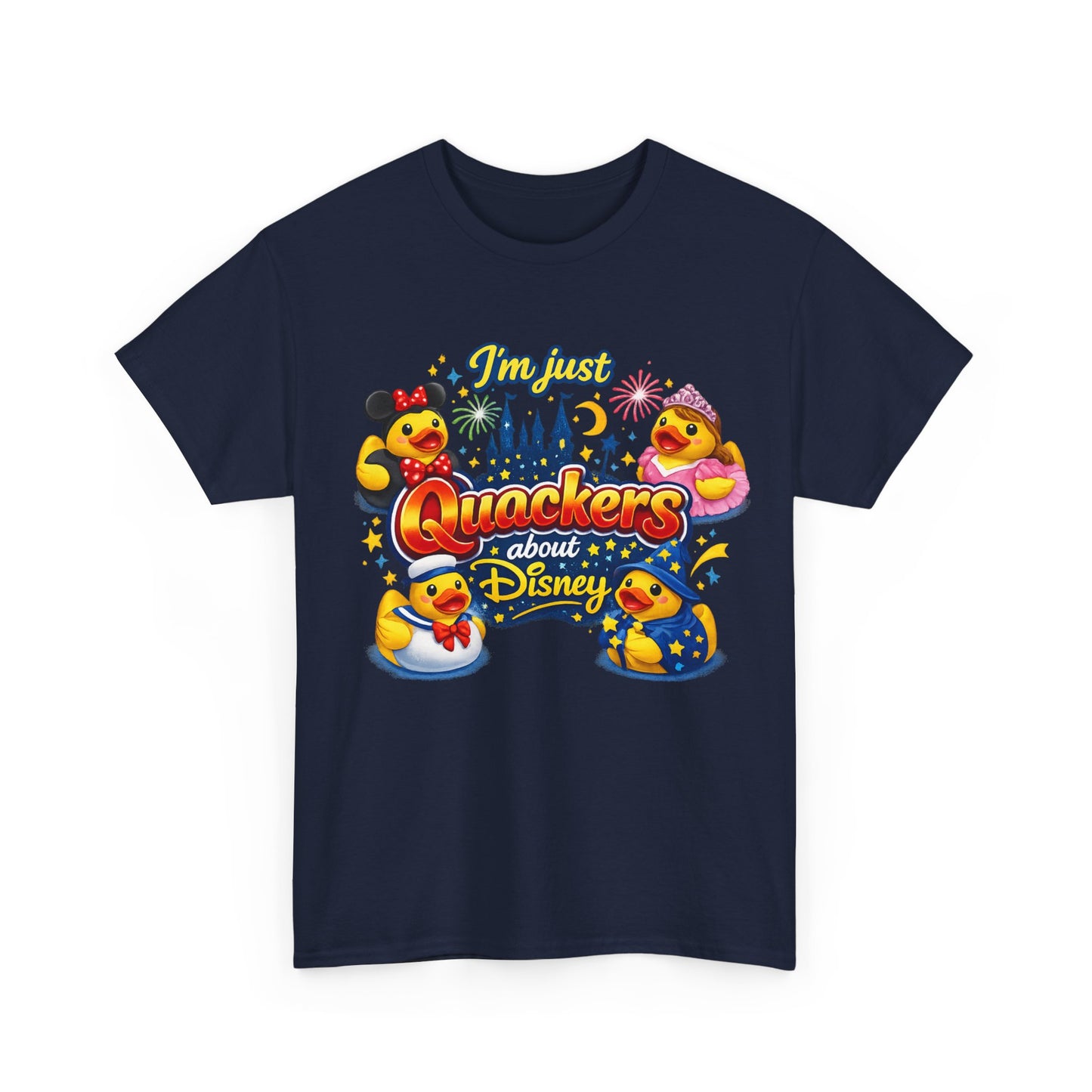 Quackers About Disney Rubber Duck Tee — "I'm Just Quackers About Disney" Graphic T-Shirt