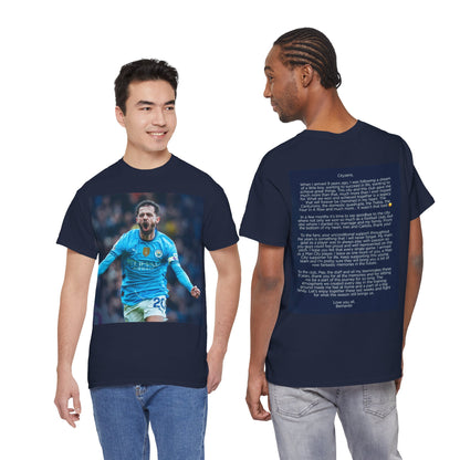 Bernardo Silva Tribute Tee – Inspirational Letter & Celebrating Goal Moment