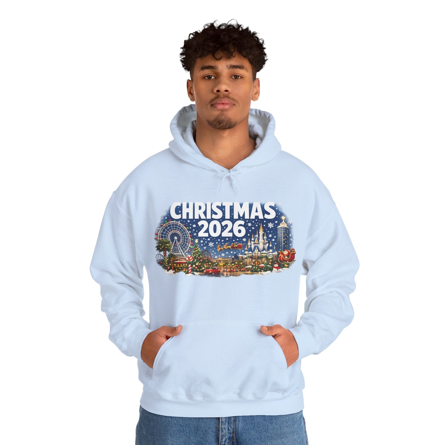 Christmas 2026 Holiday Hoodie — Festive Winter Village Sweatshirt