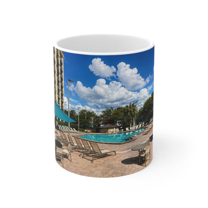 Rosen Inn Closest to Universal Poolside Photo Mug – Tropical Vacation Coffee Cup (11oz & 15oz)