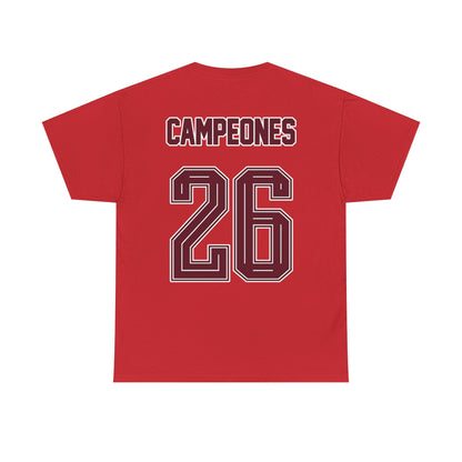 Spain World Champions 'Campeones 26' Cotton T‑Shirt