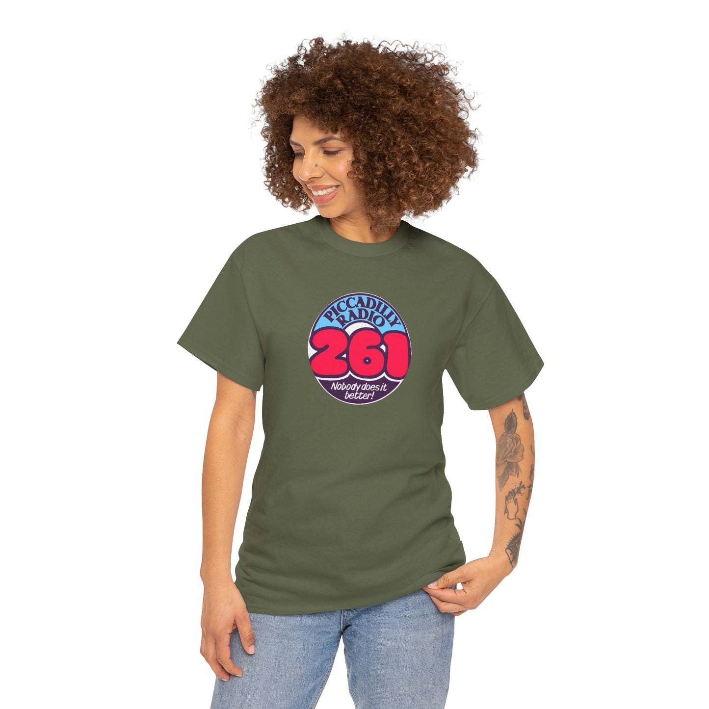 Piccadilly Radio '261' Logo T‑Shirt — Vintage Unofficial Radio Station Graphic Tee