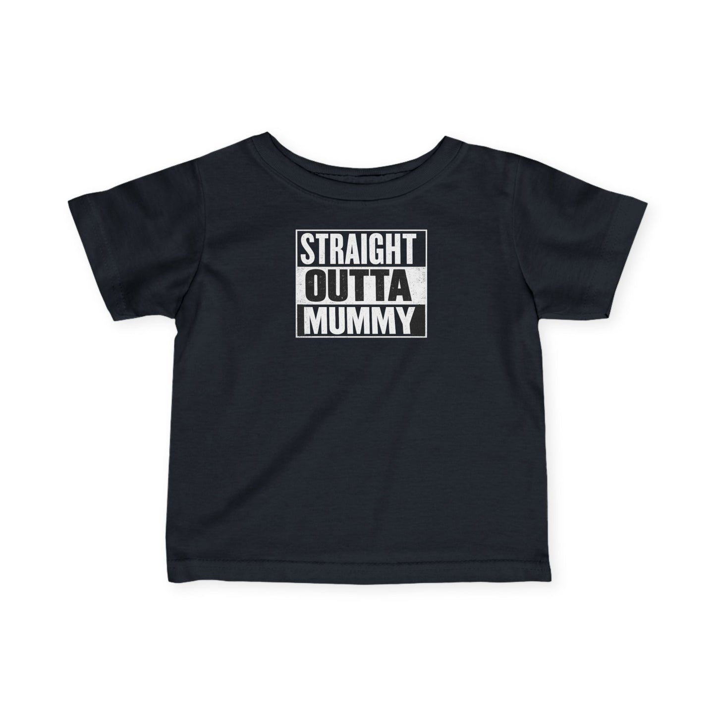 Infant Tee - 'Straight Outta Mommy' Baby Shirt (Funny Newborn Gift)