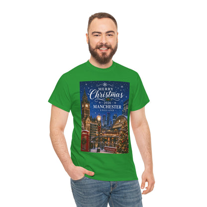 Manchester Christmas Tee — Merry Christmas 2026 Holiday T‑Shirt