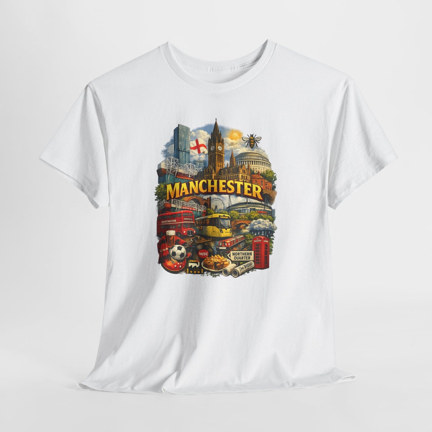 Manchester Skyline Collage T-Shirt