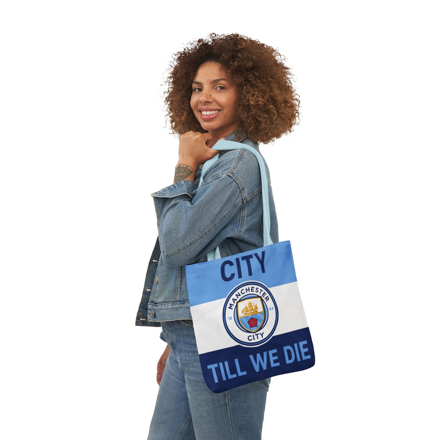 City Till We Die Unofficial Canvas Tote Bag — Manchester Football Fan Bag