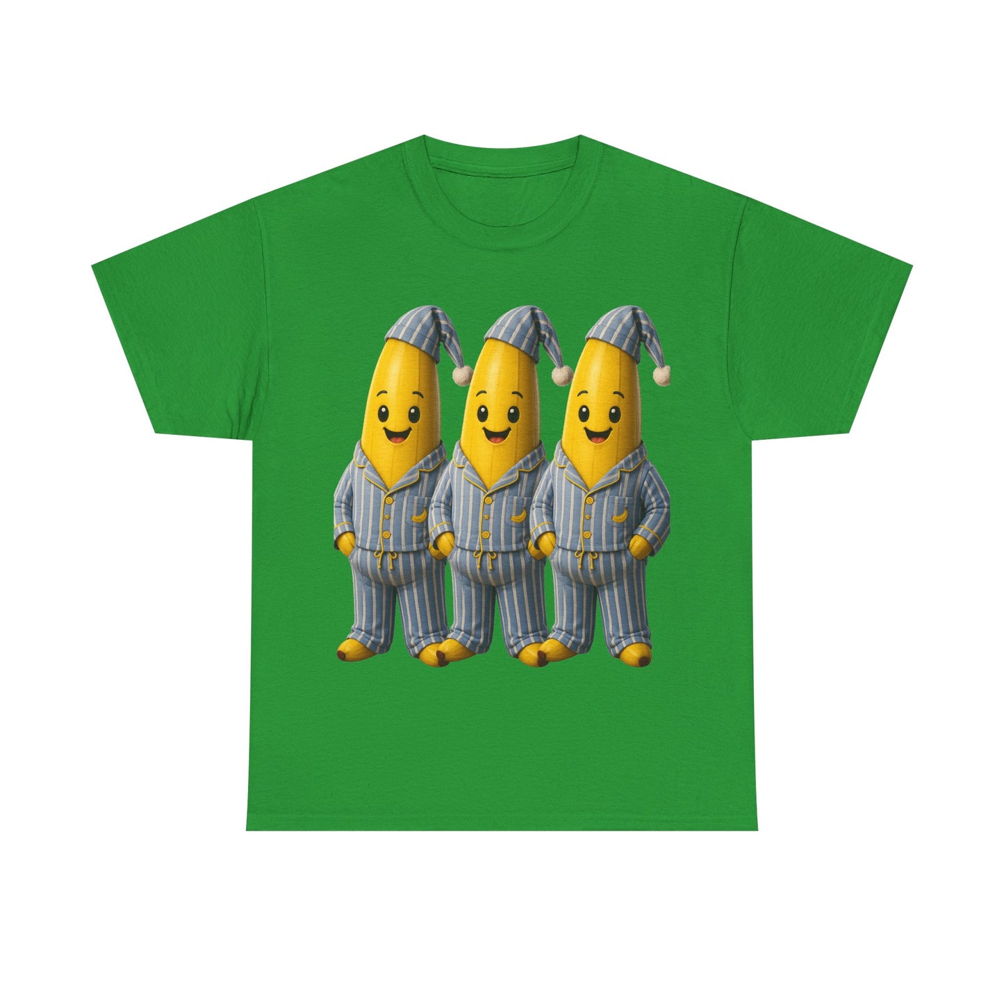 Bananas in Pyjamas – Three Smiling Bananas in Striped Pajamas Graphic T-Shirt
