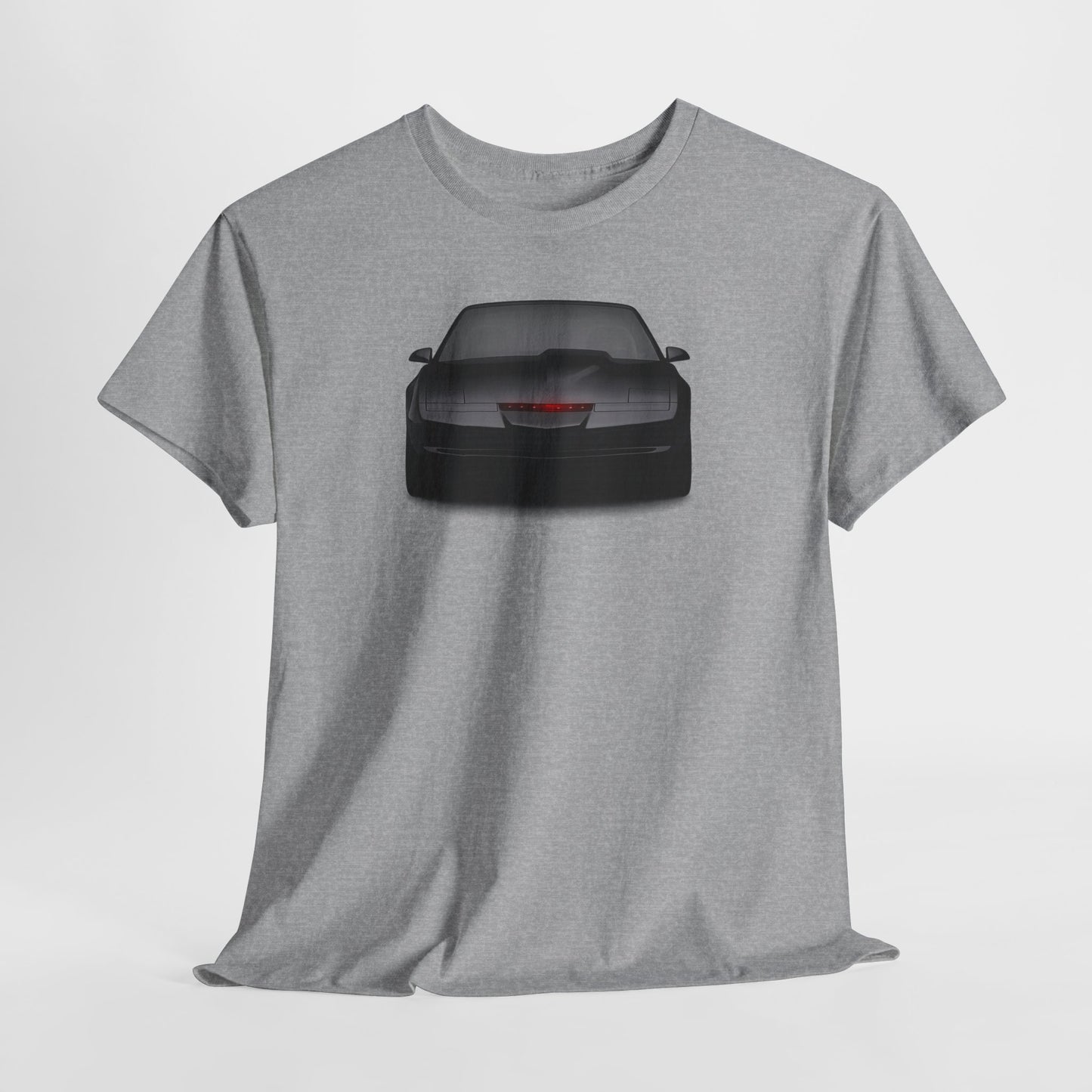 KITT-Inspired Retro Sports Car Tee — Front View Knight Rider Car Graphic Shirt