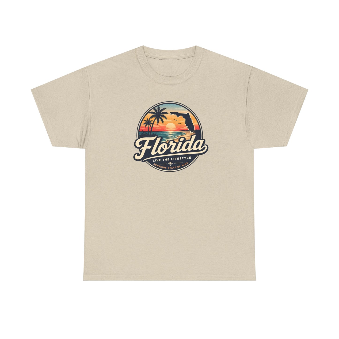Florida Sunset Tee — Vintage Palm Beach Graphic T-Shirt