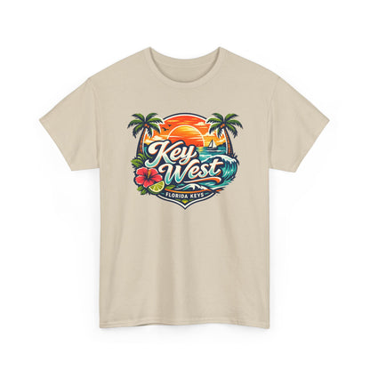 Key West Florida Keys T‑Shirt — Tropical Sunset Palm Beach Souvenir Tee