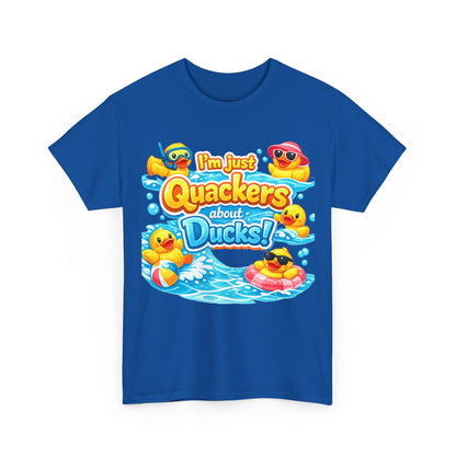 I'm Just Quackers About Ducks! Cute Rubber Duck Pool Tee