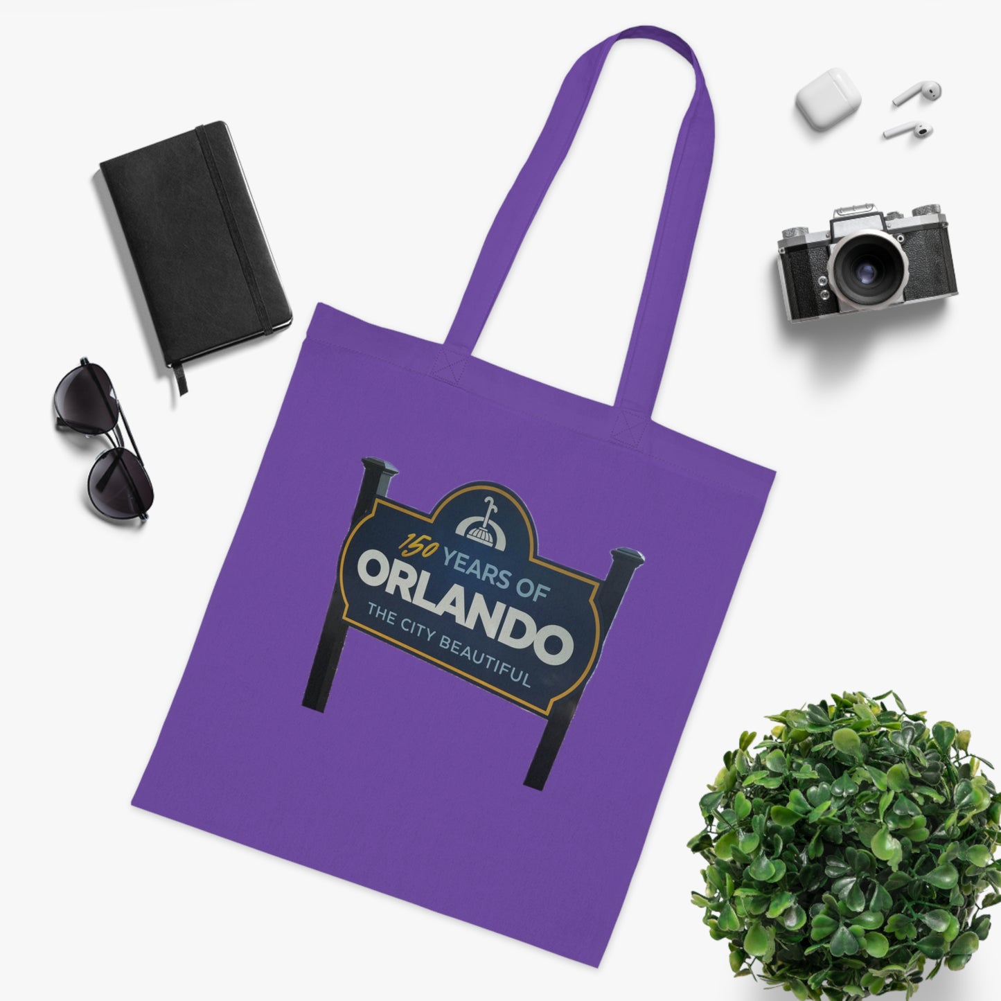 Orlando 150 Years Tote Bag — 'The City Beautiful' Cotton Market Tote