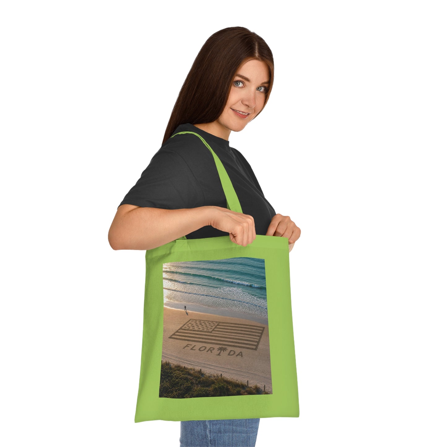 Florida Beach 100% Cotton Tote Bag