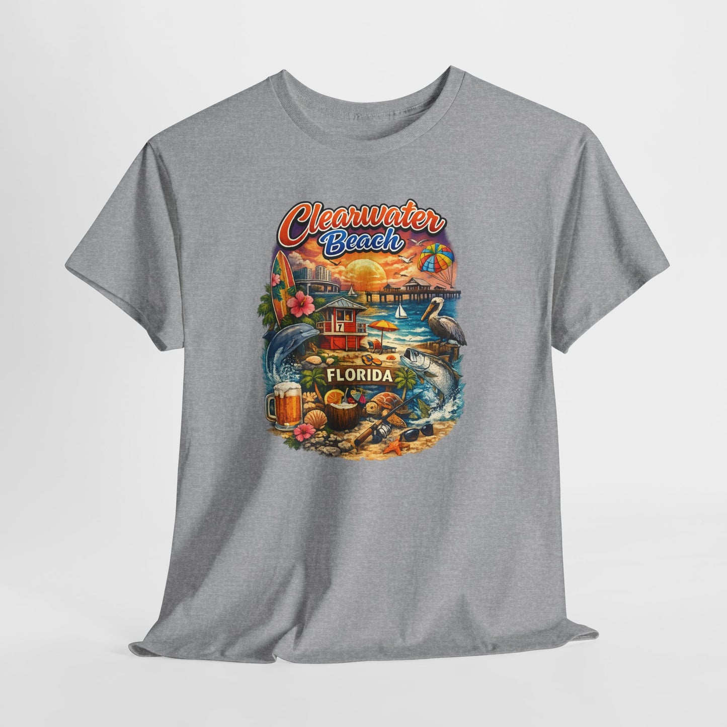 Clearwater Beach Florida Vintage Vacation T-Shirt