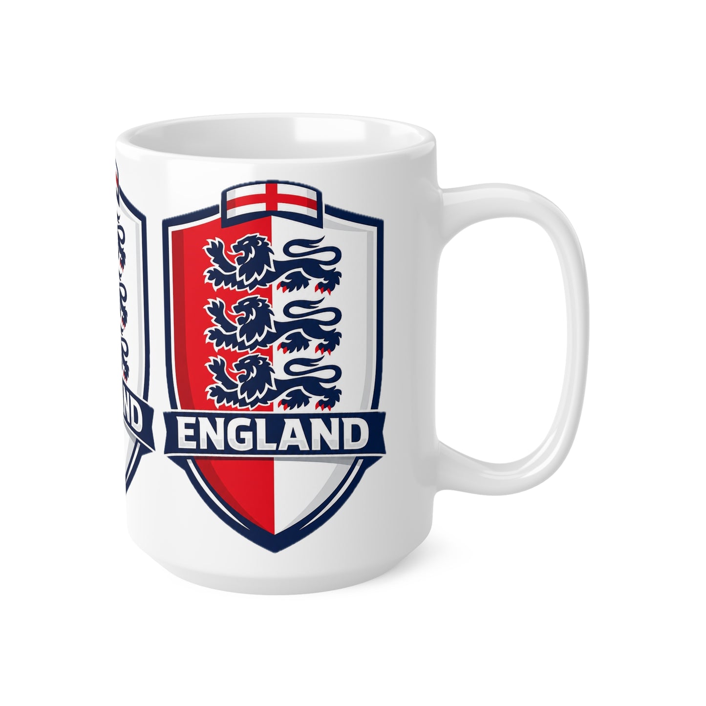 England Crest Unofficial Ceramic Coffee Mug — 11oz & 15oz
