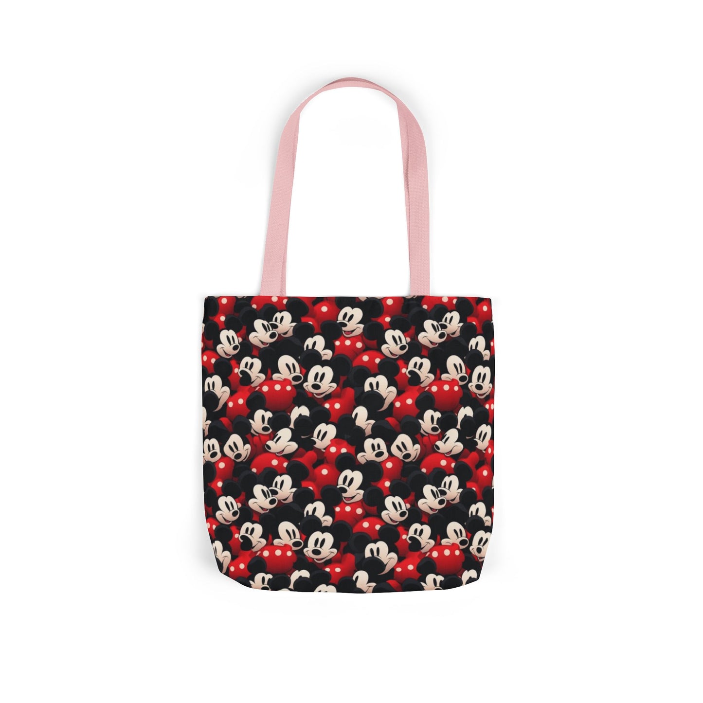 Mickey Mouse Canvas Tote — Retro Cartoon Character Allover Print