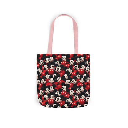 Mickey Mouse Canvas Tote — Retro Cartoon Character Allover Print