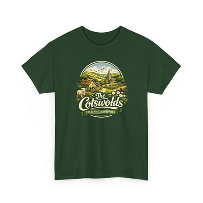 Cotswolds Vintage Landscape T‑Shirt — The Cotswolds Countryside Tee