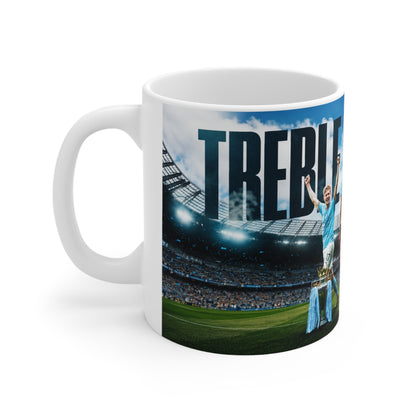 Manchester City Treble Winners Ceramic Coffee Mug — "Treble Winners" Ceramic Coffee Cup (11oz & 15oz)