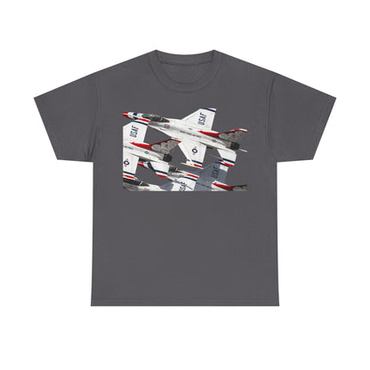Thunderbirds Jet Formation T‑Shirt — Military Aviation Fighter Jets Tee