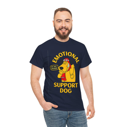 Emotional Support Dog T-Shirt — Cute Cartoon Comfort Pup Tee
