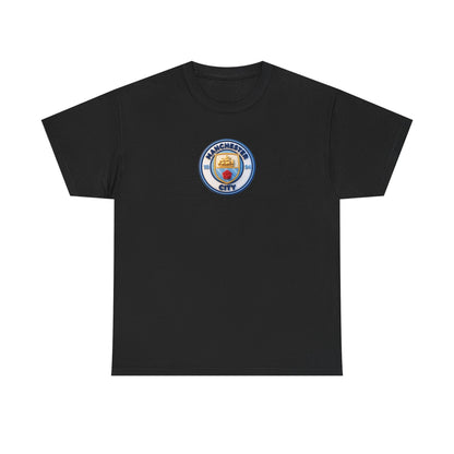 Manchester City Crest Unofficial 3D T-Shirt — Minimal Soccer Logo Tee