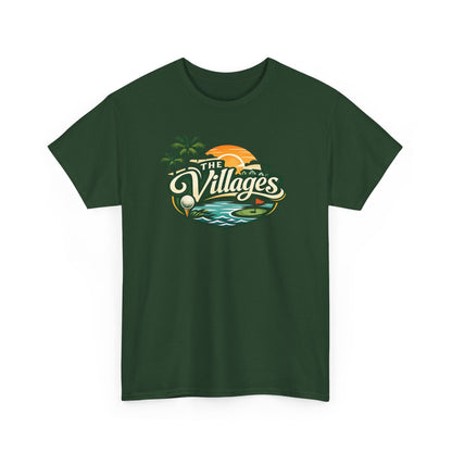 The Villages of Florida Sunset Logo Tee - Florida Palm Beach Retro T-Shirt